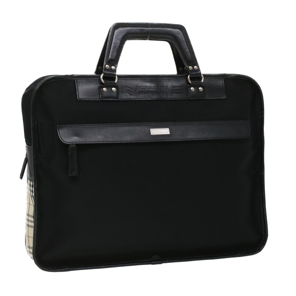 Burberry Handbags - BURBERRY Nova Check Hand Bag Nylon Black Auth 36240